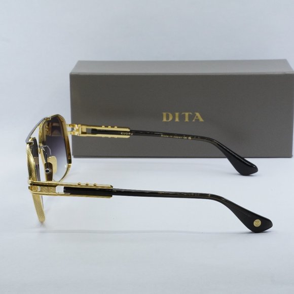 Dita KUDRU DTS-436-A-01 Aviator Sunglasses - Gold/Black/Grey - Picture 6 of 7